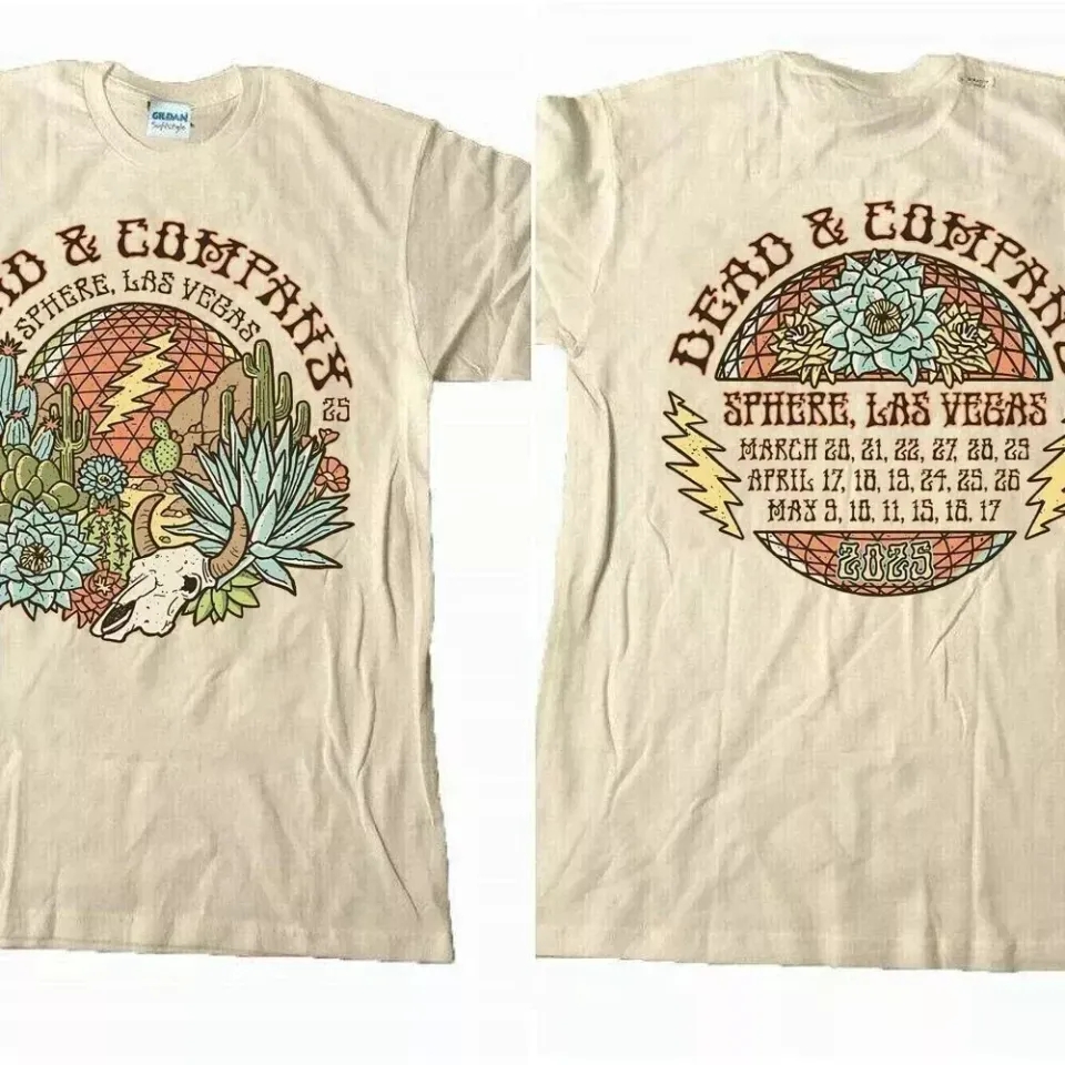 Dead And Company Sphere Las Vegas 2025 Tour 2 Side T-Shirt Unisex