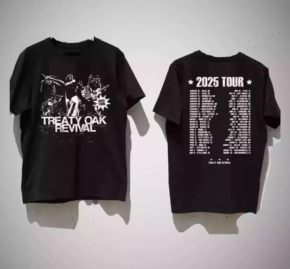 Treaty Oak Revival 2025 Tour Unisex All Size S-5Xl T-Shirt Gift Mens Dad Mom