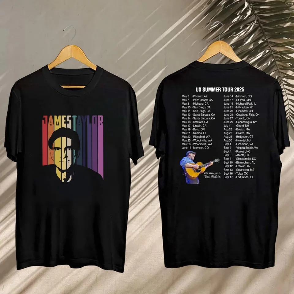 James Taylor 90S Vintage Shirt James Taylor Summer Tour 2025 Shirt