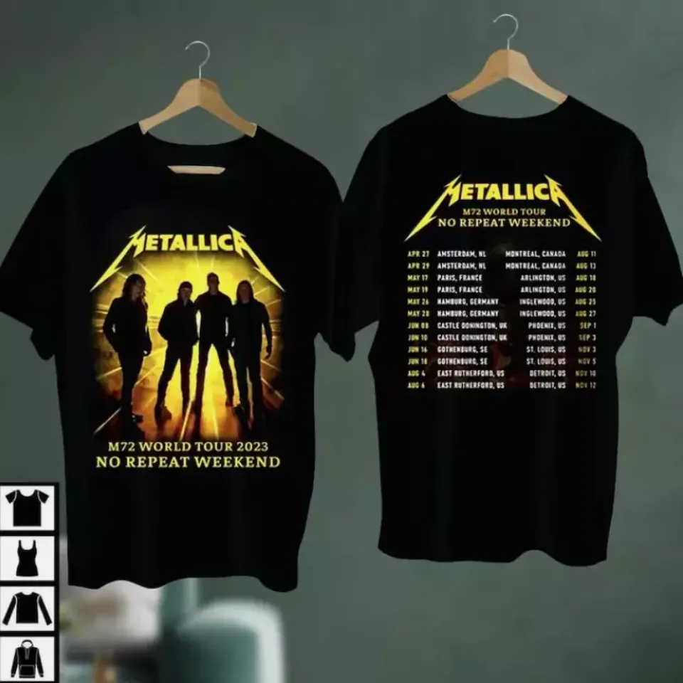 Metallica 2025 Tour Shirt, Metallica 72 Seasons 2025 2025 World Tour T-Shirt