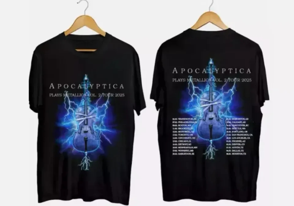 Apocalyptica 2025 Tour Shirt, Apocalyptica Band Fan T-S T-Shirt