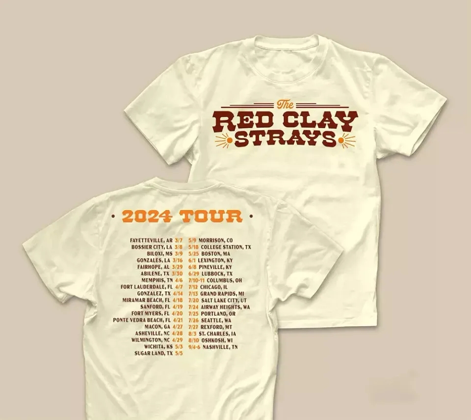 Red Clay Strays Tour 2025 Tour Tee Men And Women T Shirt