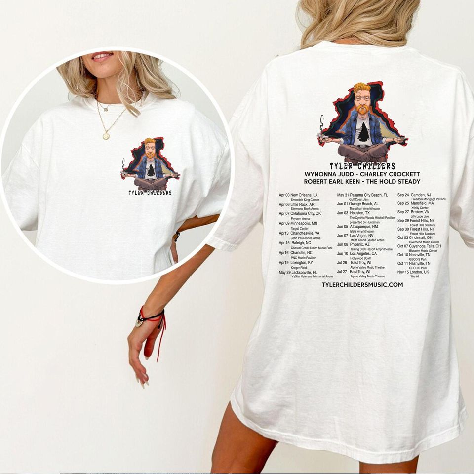 Tyler Childers On The Road 2025 Tour Shirt, Tyler Childers Concert 2025, Tyler Childers Fan Gift, Country Music Tour