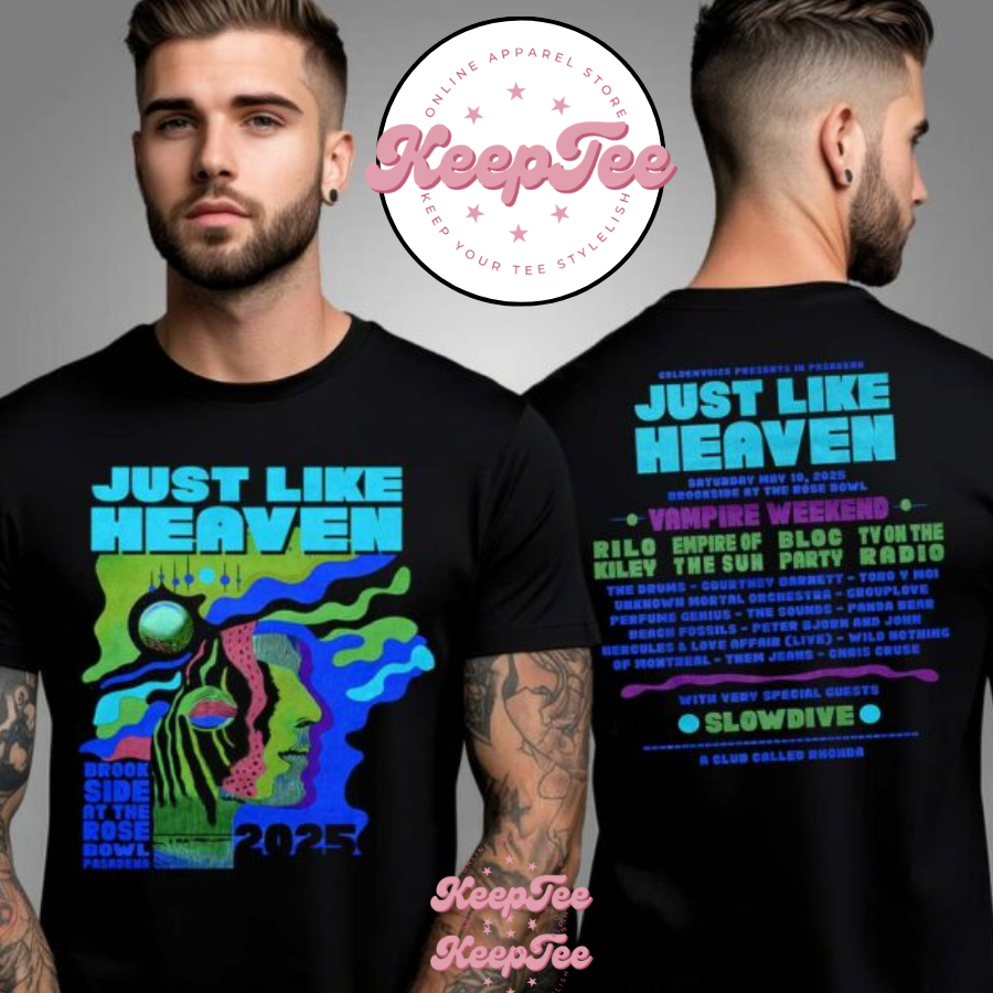 Just Like Heaven Time & Space Line Up 2025 Two Side Unisex Shirt