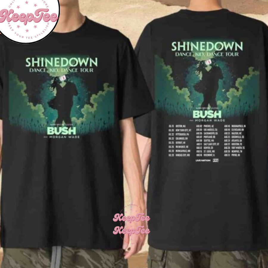 Shinedown Dance Kid Dance Us Tour Dates 2025 Merchandise Unisex Shirt