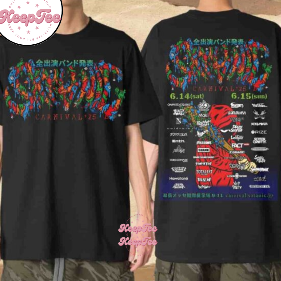 Satanic Carnival 2025 Full Lineups June 14 And 15 2025 Merchandise Unisex Shirt