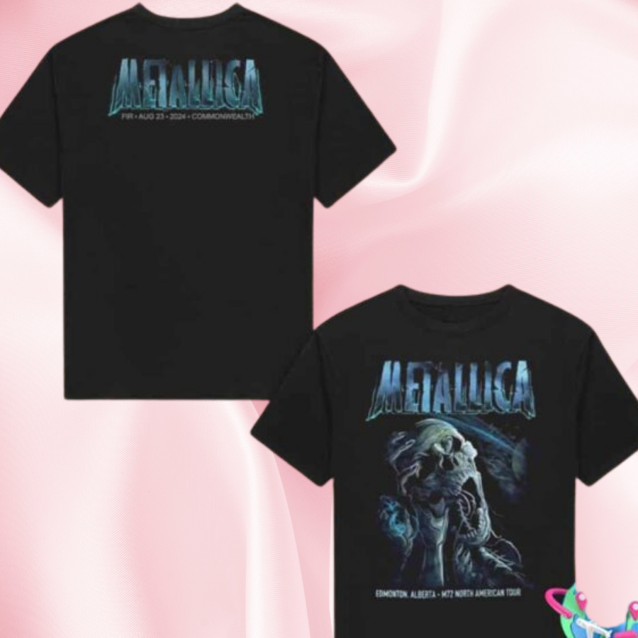 Metallica M72 Edmonton Alberta North American Tour Night 1 At Commonwealth Stadium Canada On August 23 2025 Merch Two Sides Shirt