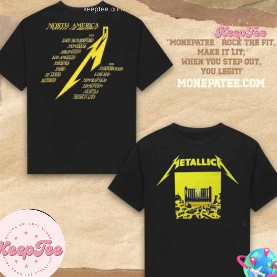 Metallica M72 World Tour North America 2025-2025 Two Sides Unisex Shirt