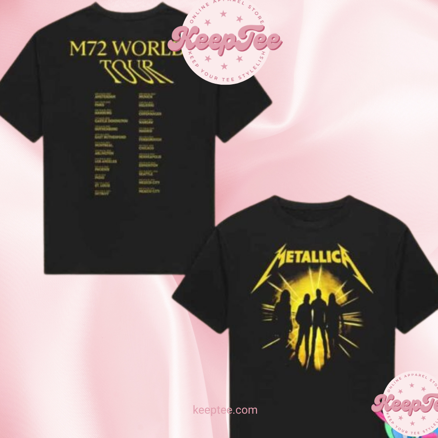 Metallica M72 World Tour 2025-2025 Merchandise Two Sides Shirt