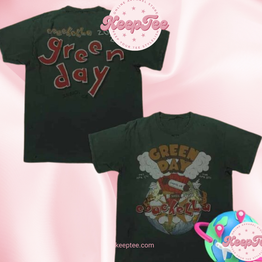 Green Day Coachella 2025 Merch Indio Ca Shirt