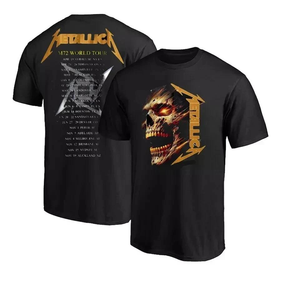 Metallica World Tour Date 2025 Unisex Shirt