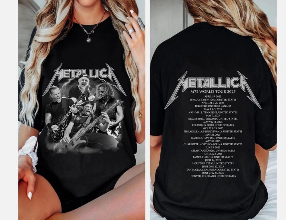 Metallica M72 World Tour 2025 Shirt, Metallica 2025 Shirt