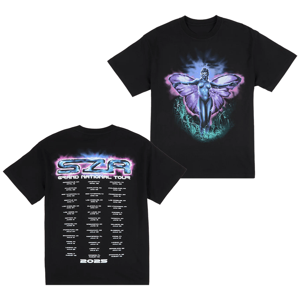 Sza Butterfly Grand National Tour 2025 Shirt Sza Merch Fans Gifts