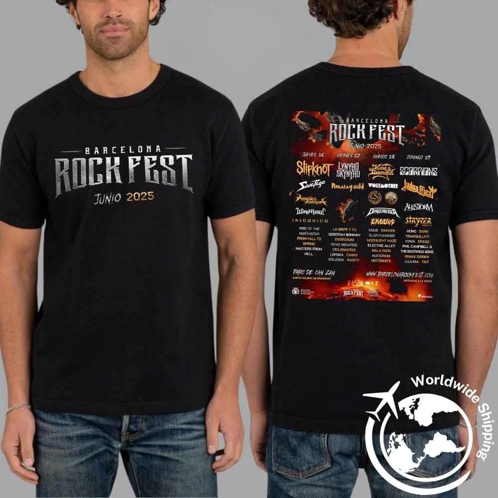 Rock Fest Lineup 2025 Fan Gifts Two Sides Classic Shirt